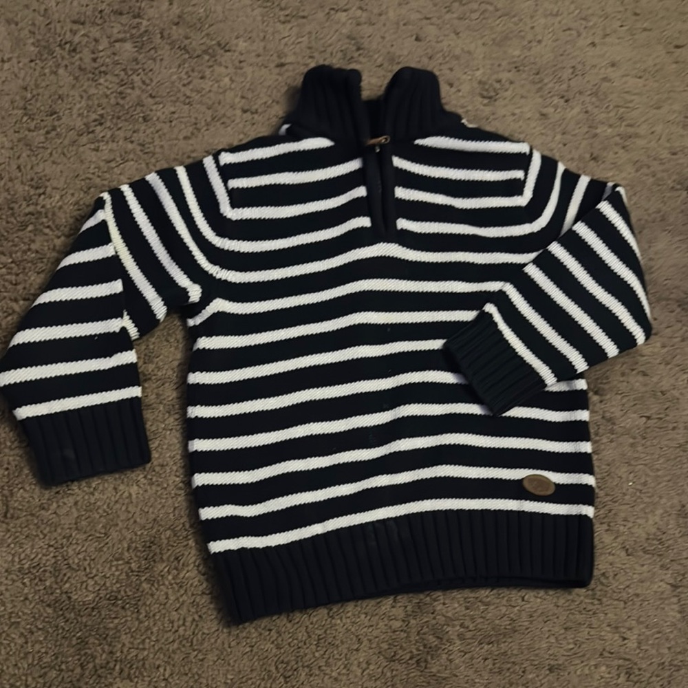 H&M Black and White Striped Kids Sweater
